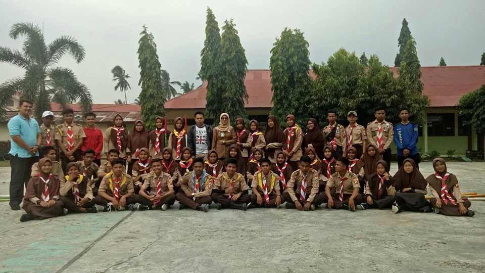 Kegiatan Saka Bhakti Husada di SMAN 1 Kecamatan Linggo Sari Baganti