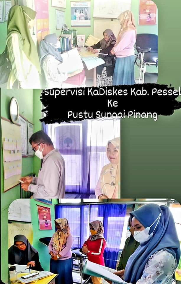 Kepala Dinas Kesehatan Kabupaten   melakukan Supervisi ke Pustu dan Poskesri Sungai Pinang. 