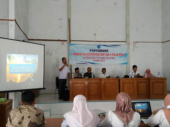 Rapat koordinasi percepatan ODF di kecamatan Bayang.