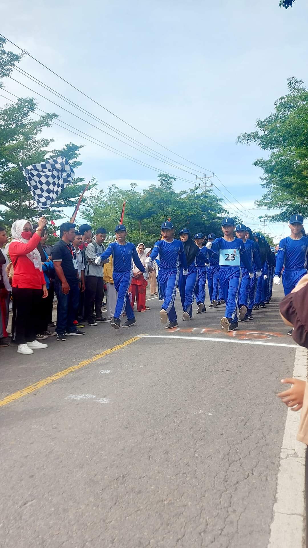 Puskesmas Pasar Kuok ditunjukkan sebagai Panitia kegiatan Lomba Gerak Jalan antar Sekolah di Kec.Bat