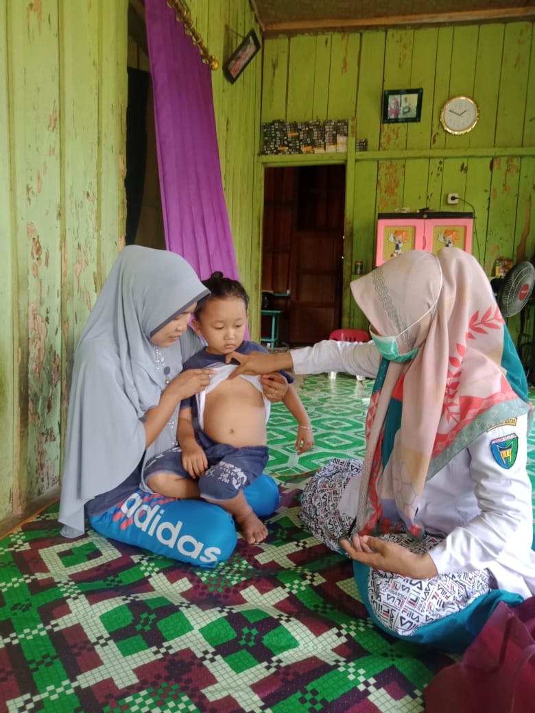 Program ISPA Pkm Tanjung Beringin melalukan Upaya menurunkan angka kematian bayi dan balita 