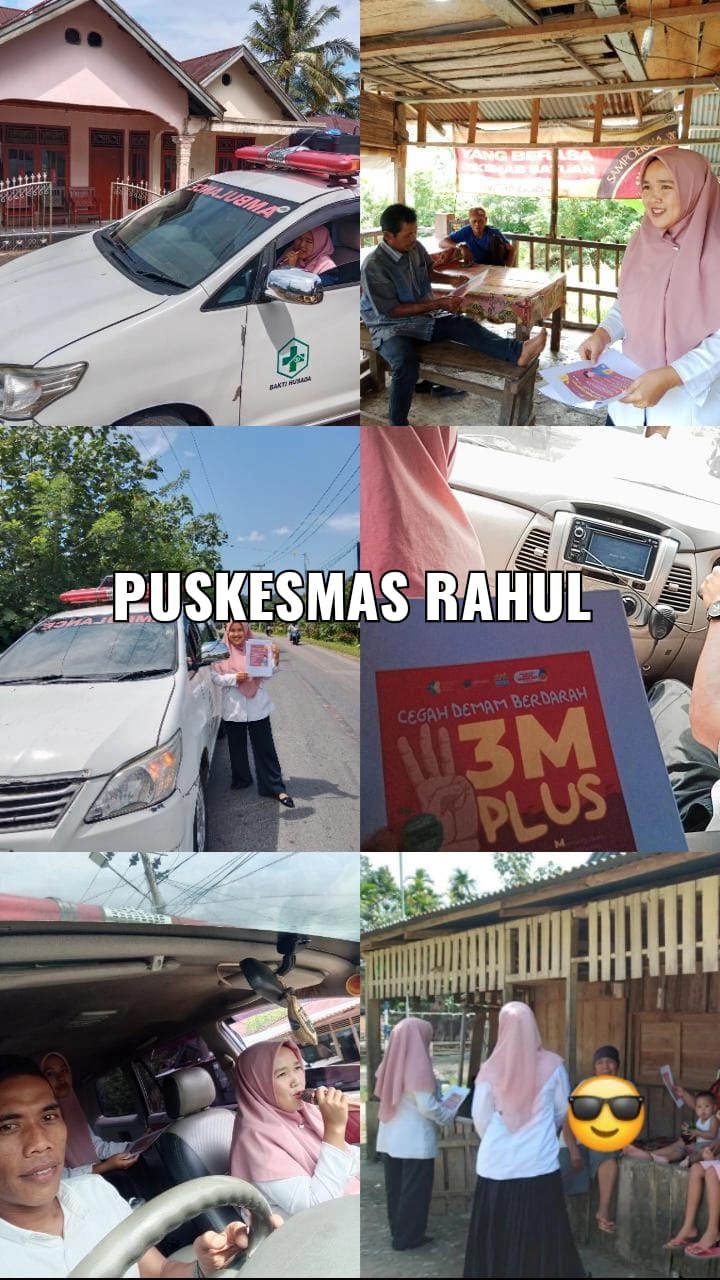 Penyuluhan Keliling Pencegahan DBD dan Pemberantasan Sarang Nyamuk di Wilker Puskesmas Rahul