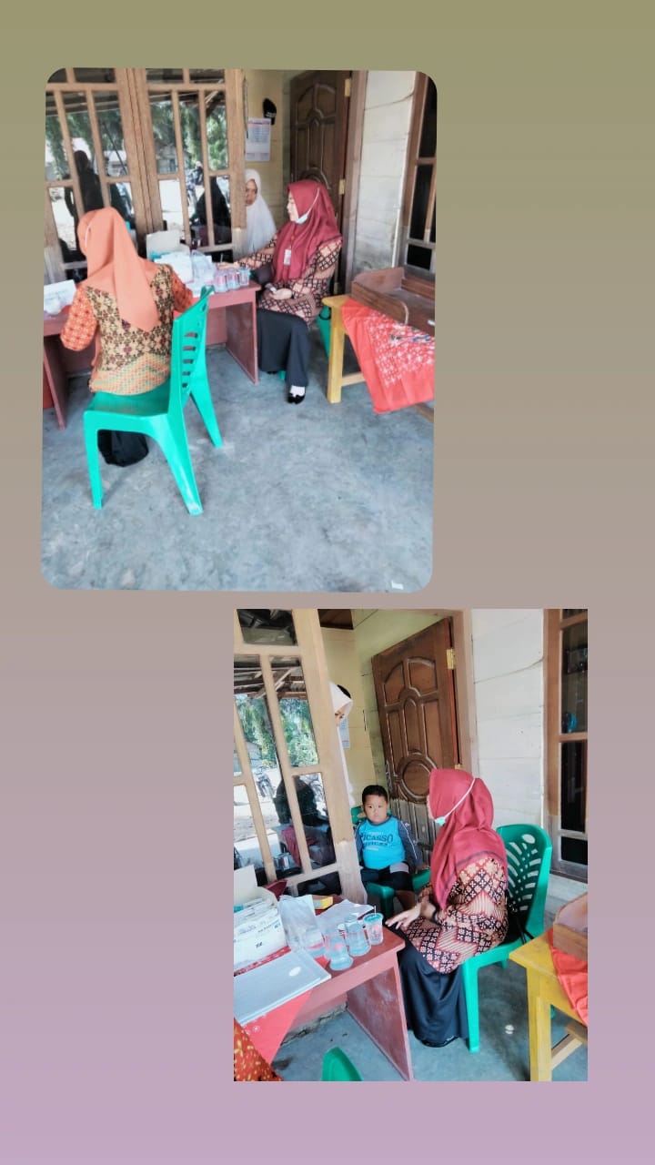 Puskemas Tanjung Makmur melakukan kunjungan  dan penyuluhan terhadap balita yang mengalami obesitas 