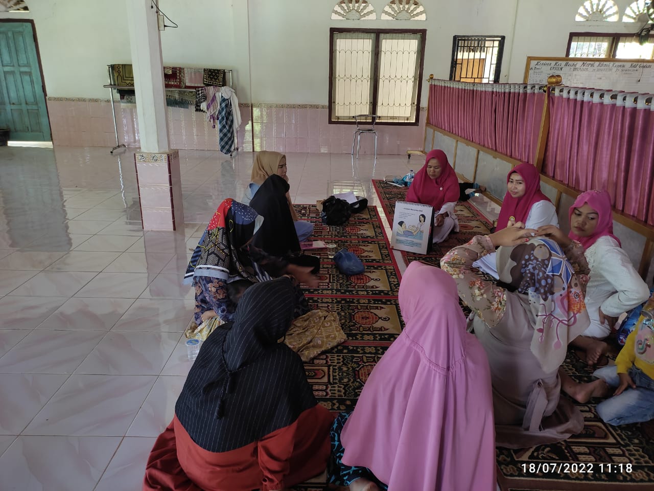 Puskesmas Air Haji laksanakan kegiatan kelas ibu hamil d nagari Air haji tenggara 