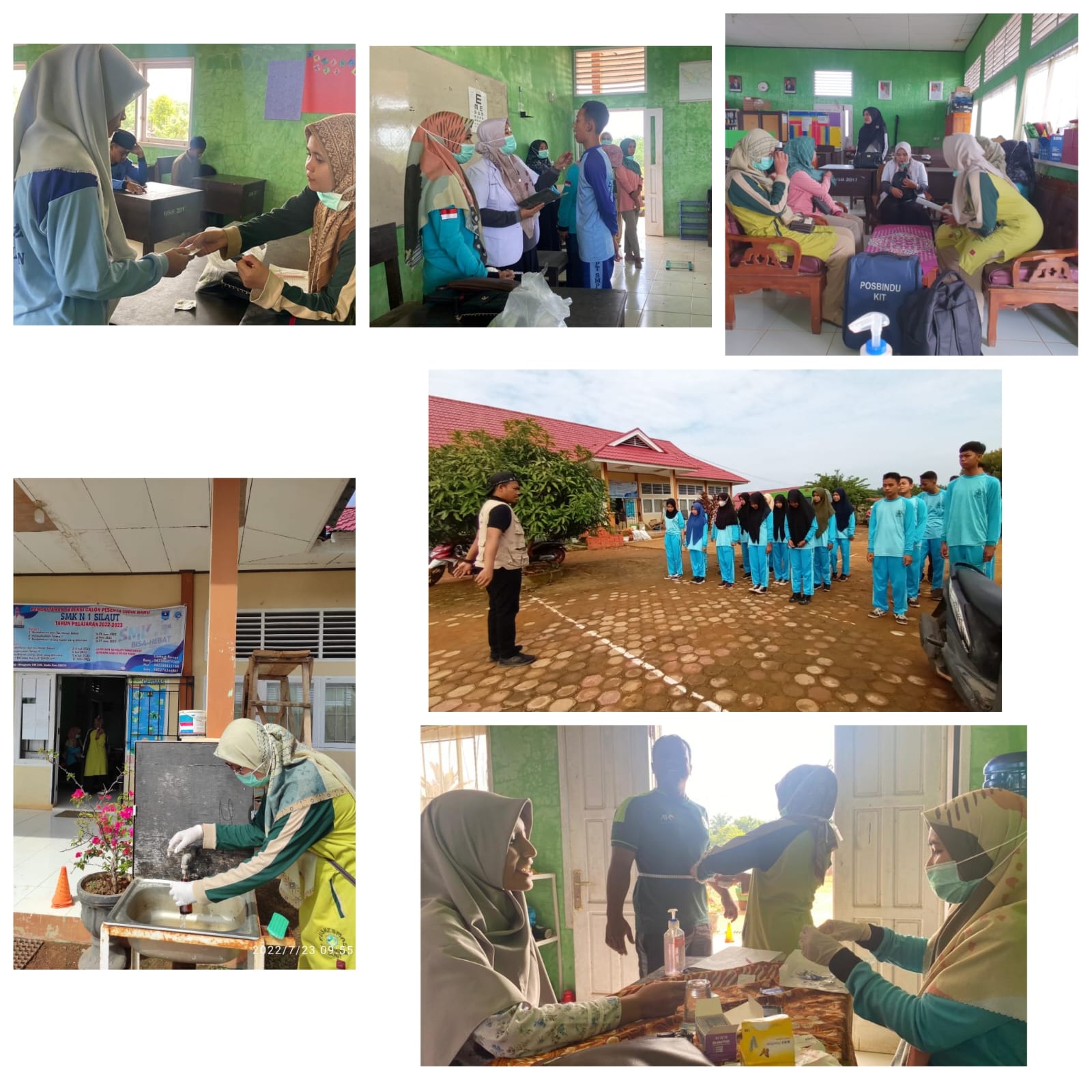 Puskesmas Tanjung Makmur laksanakan kegiatan rutin pemeriksaan kesehatan anak sekolah