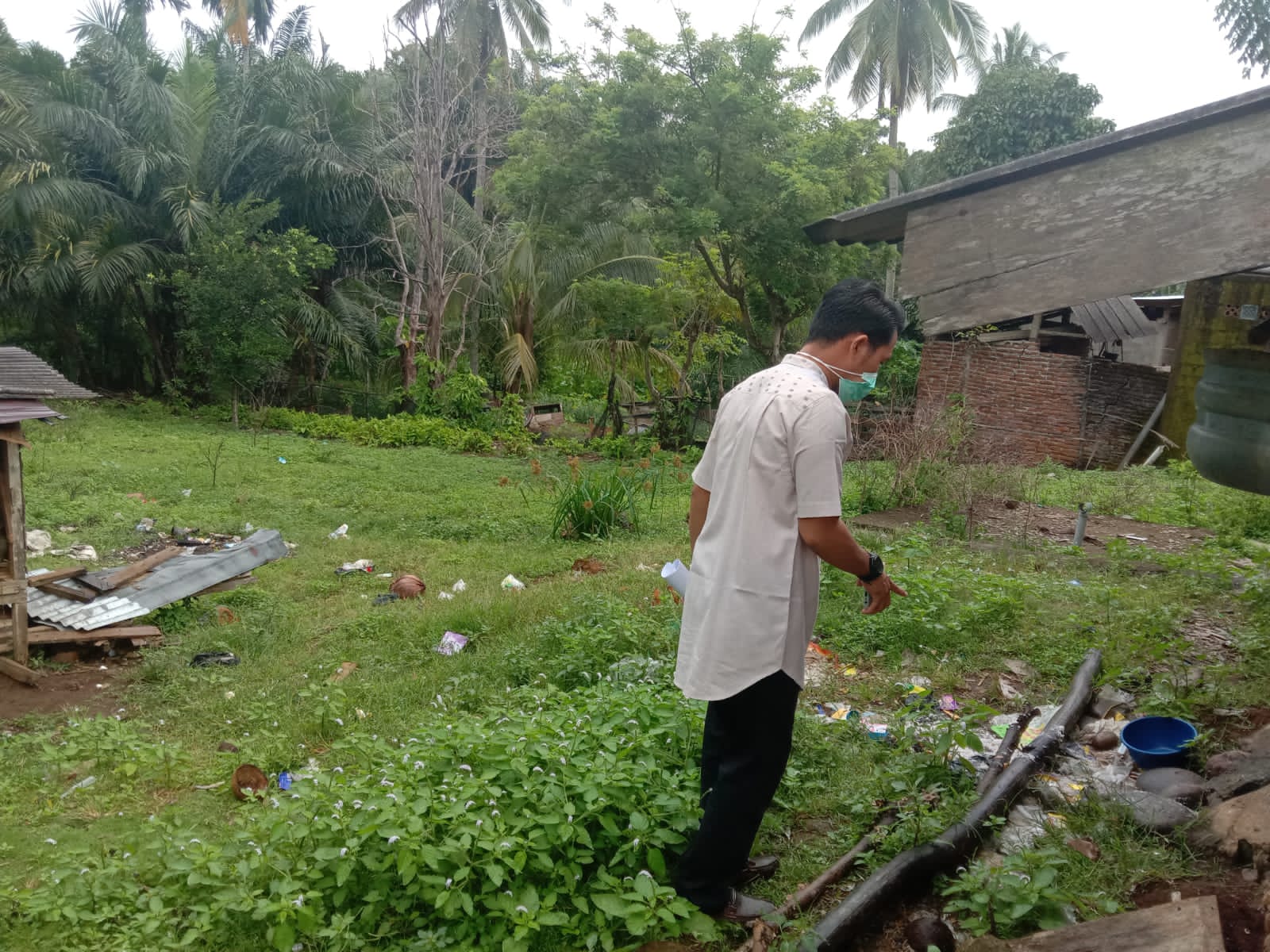 Puskesmas AirPura laksanakan PE DBD di Kampung Airbatu Nagari Tanah Bakali Inderapura, Kec. Airpura