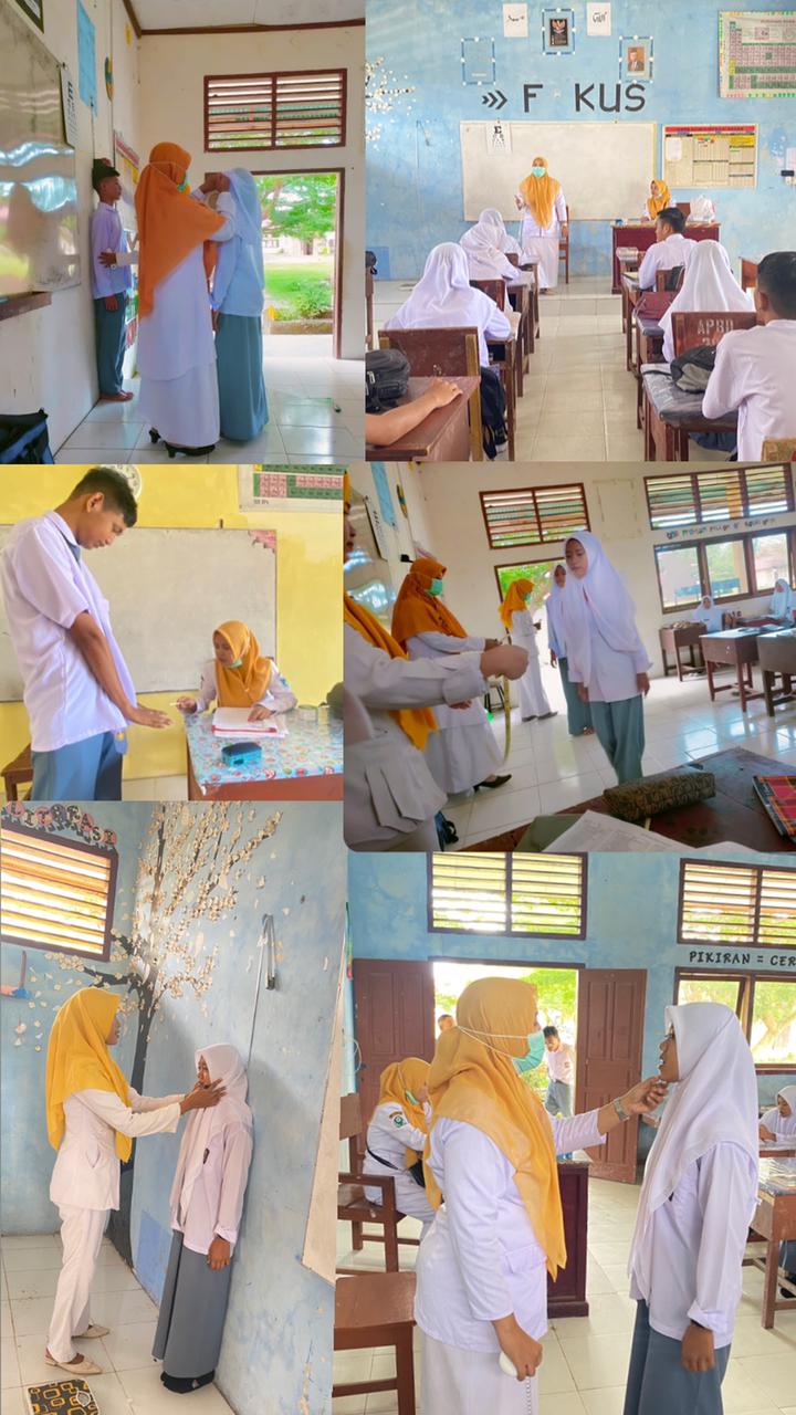 Puskesmas Tanjung Makmur laksanakan kegiatan rutin pemeriksaan kesehatan anak sekolah 