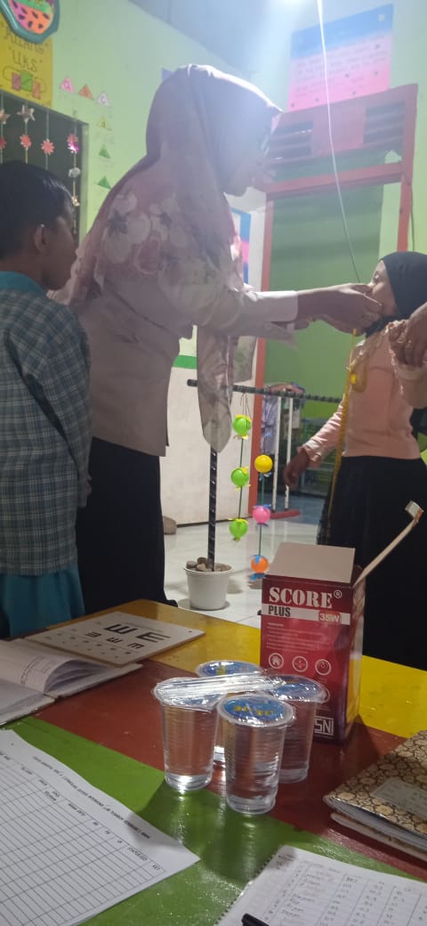 Puskesmas Kambang laksanakan penjaringan DDTK (Deteksi Dini Tumbuh Kembang Anak) di TK Aisyah di kam
