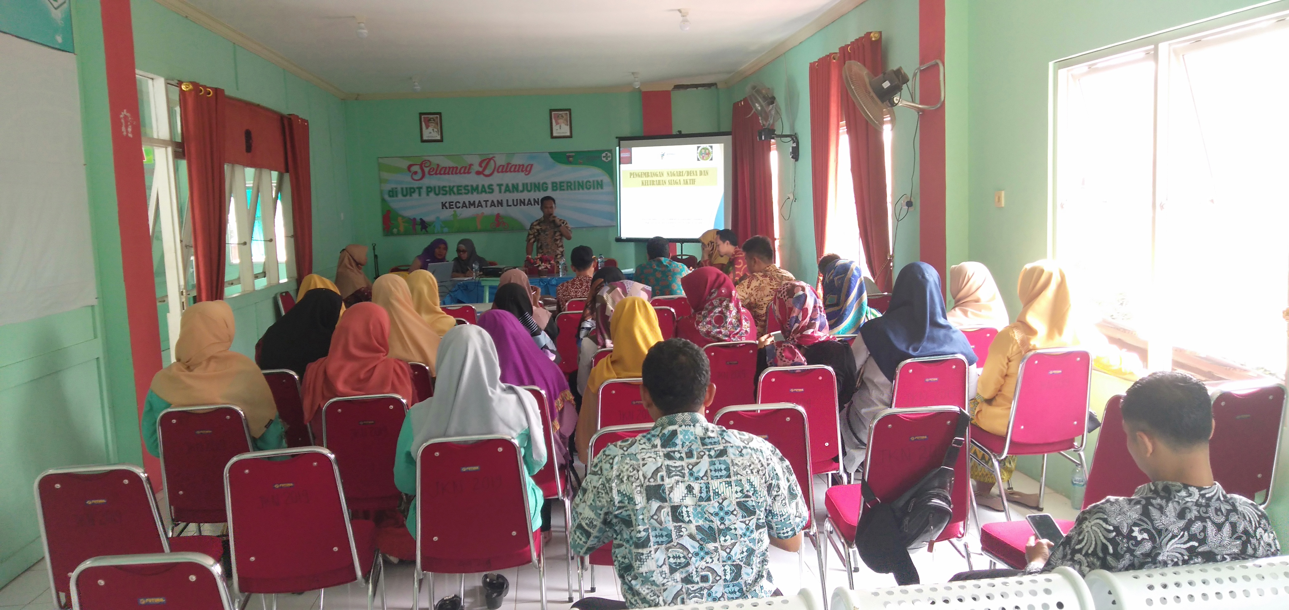 Monev dan sosialisasi Nagari siaga  di Puskesmas Tanjung Beringin 