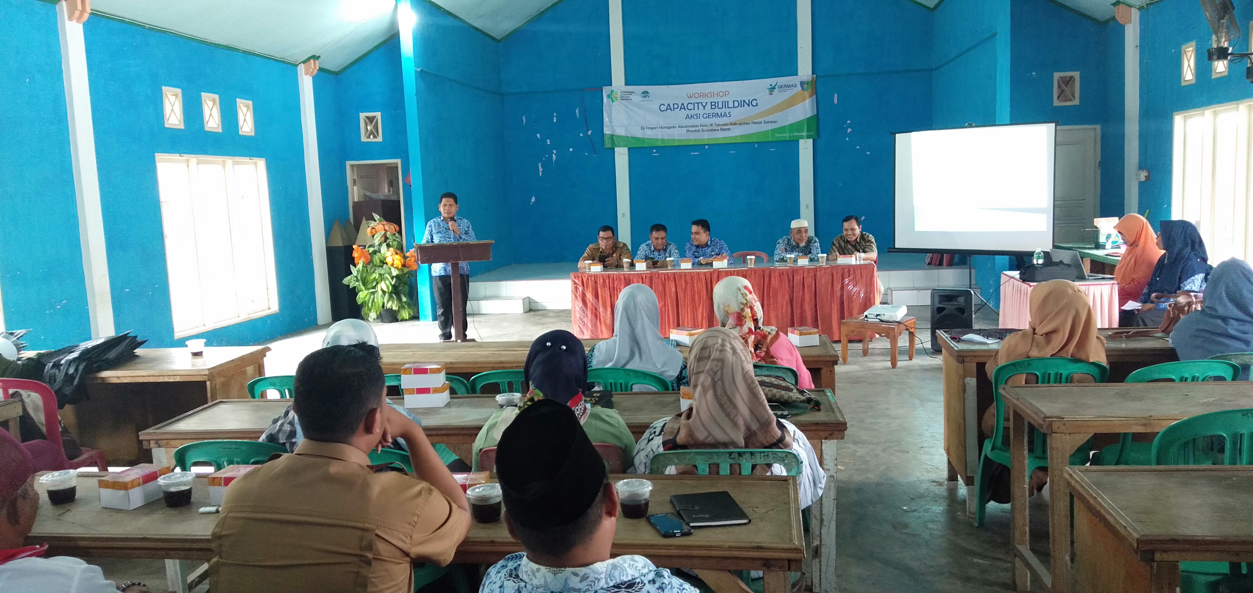 Workshop Capasity Building Aksi Germas di Nagari Naggalo Kecamatan Koto XI Tarusan